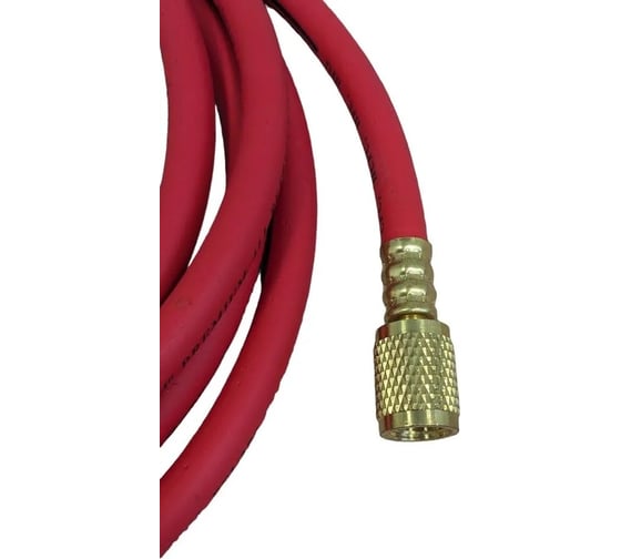 Шланг высокого давления заправочный для фреона 3 м, 1/4"-1/4" WIEDERKRAFT WDK-300RH