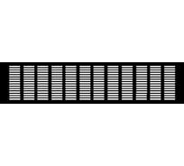 Вентиляционная решетка ASM19 100x800 мм, 1 шт, черный Благовест 21-0004-047