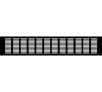 Вентиляционная решетка ASM19 120x500 мм, 1 шт, черный Благовест 21-0004-043