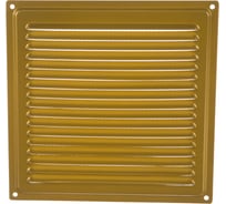 Решётка металлическая с сеткой (золотая; 200x200 мм) Эвент ВРС