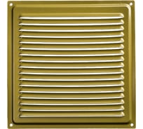 Решётка металлическая с сеткой (золотая; 100x100 мм) Эвент ВРС