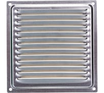Решётка металлическая с сеткой, неокрашенная 150 x 150 мм  Эвент ВРС