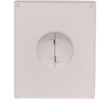 Площадка торцевая пластиковая с обратным клапаном и фланцем 205x240 мм, 100 мм ВИЕНТО 100П-ОК