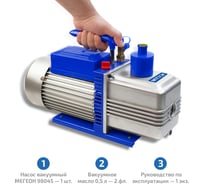 Насос вакуумный двухступенчатый 98045 МЕГЕОН к0000025301