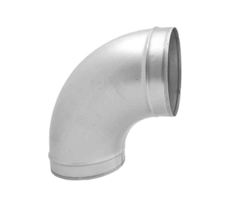 Отвод круглый штампованный 90 градусов, ø125 мм ГАЛВЕНТ191103