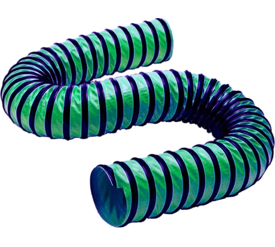 Воздуховод полиэфирный усиленный, зеленый PVC-F-300-H-120/10 TEX FH-300-120/10G