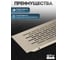 Решетка вентиляционная 480x80 мм, светлый антрацит GTV KK-W80480-24 4