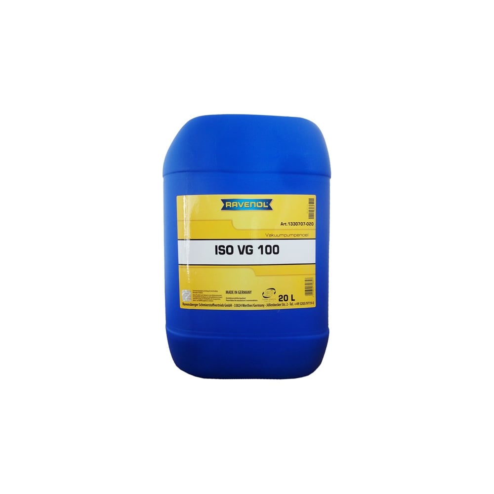 Вакуумное масло Vakuumpumpenoel ISO VG100 20 л RAVENOL 1330707-020-01 ...