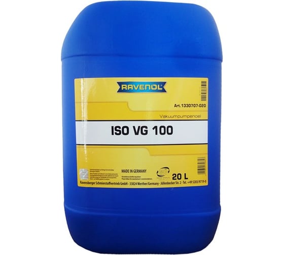Вакуумное масло Vakuumpumpenoel ISO VG100 20 л RAVENOL 1330707-020-01-999