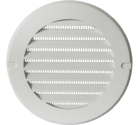 Решетка круглая с сеткой с фланцем d100 мм Эвент РК100с