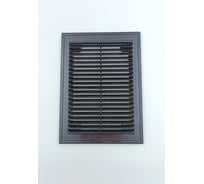 Решетка вентиляционная вытяжная Серия ВР 150х200 мм, с рамкой, пластик, черный ВИЕНТО 1520ВР-черный