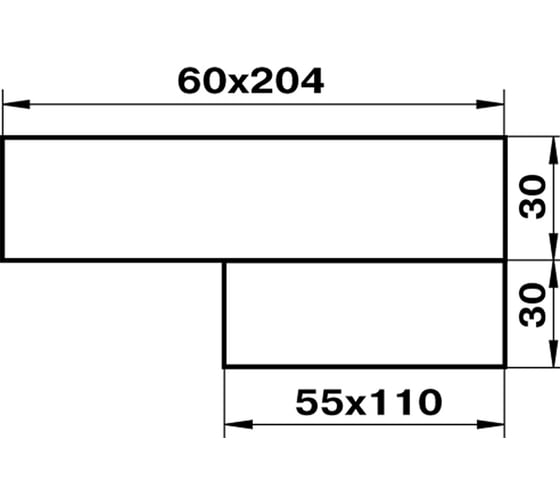 Редуктор прямоугольный 518, 55x110 мм х 60x204 мм Zernberg 10234241