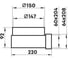 Zernberg 823 Колено 204x60x150 мм в упак 10232971 6
