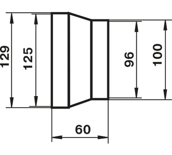 Редуктор 211, 100х125 мм Zernberg 10204867