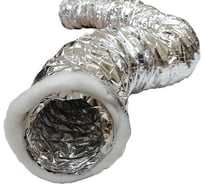 Воздуховод гибкий 127 мм / 10 м гофрированный армированный неизолированный для вентиляции Fachmann 10.012