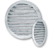 Решетка вентиляционная наружная круглая с мелкой антимаскитной сеткой диаметр 150 мм Fachmann 10.028 34468009