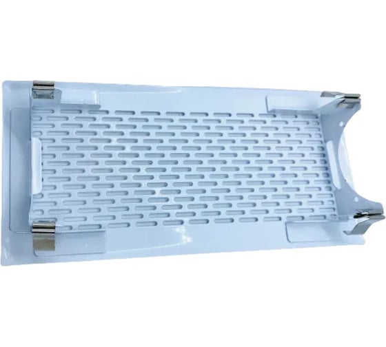 Стальная решетка дизайнерская 250x100 мм, белый глянец Brofer Plutone