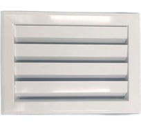 Решетка металлическая жалюзийная с фланцем 300x250 мм ВИЕНТО РМЖФ-3025