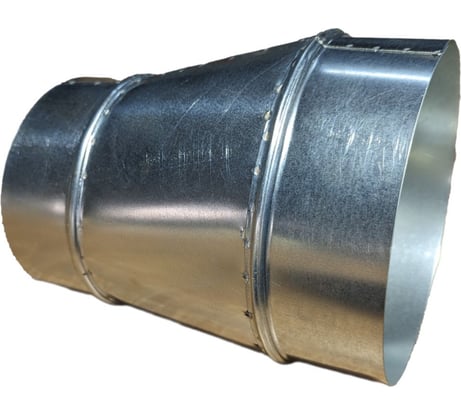 Эксцентриковый редуктор для круглых воздуховодов, D160(-)/(+)315 мм, оцинкованная сталь ООО Вентмаркет Red160x315eccentric