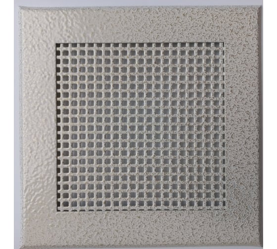 Решетка вентиляционная 150x150 мм, металлическая на магнитах, квадрат, слоновая кость ООО Вентмаркет VRQ00150S11 1