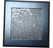 Решетка вентиляционная ООО Вентмаркет 150х150 мм, металлическая на магнитах, кружок, черный матовый VRK150150BlackM