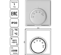 Комнатный термостат Завод RGP (10-30 C) WPF15-ROOM