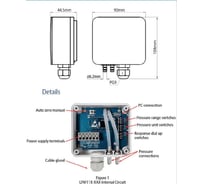 Преобразователь давления 10 000 Па (0-10В, 4-20мА) Завод RGP LFM112-NAC