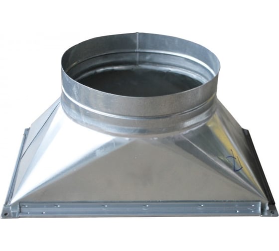 Переход с прямоугольного на круглое сечения тип 1 Вентека - 200x200/Ф200-260 Рулон оц.(08ПС)0.50 _ш20у65/-_ 53-7990000004227 1
