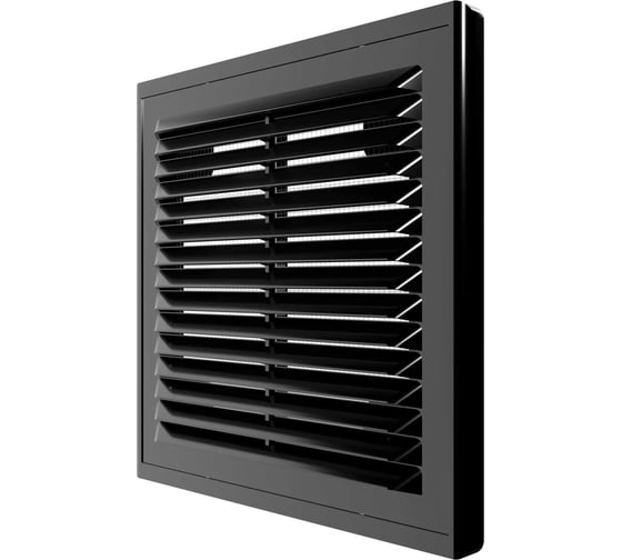 Решетка вентиляционная Р сетка разъемная 150x150 мм, пластик Black ERA 1515Р Black 1
