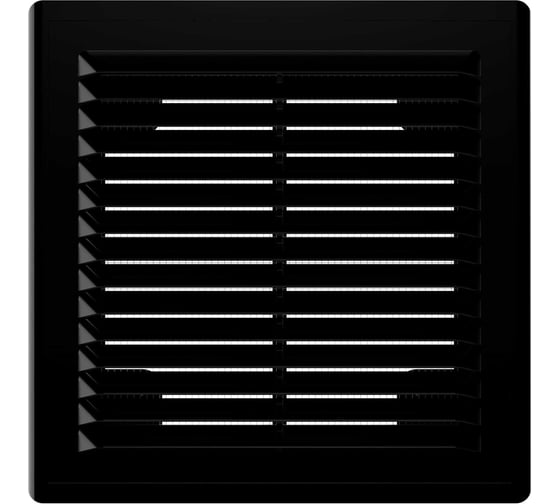 Решетка вентиляционная Р сетка разъемная 150x150 мм, пластик Black ERA 1515Р Black