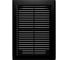Решетка вентиляционная Р сетка разъемная 185x255 мм, пластик Black ERA 1825Р Black 4