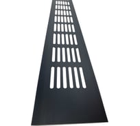 Алюминиевая вентиляционная решетка (60x500 мм; черная) VENTFAN.RU RA650 black