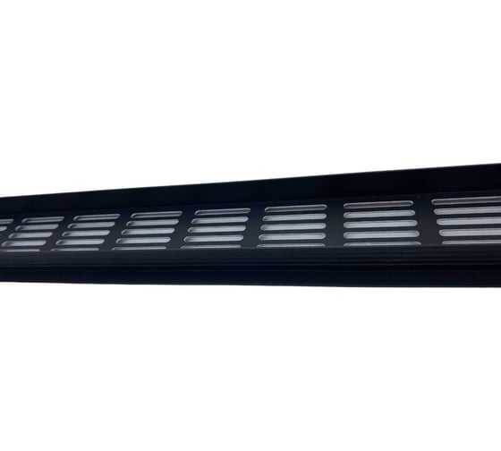Алюминиевая вентиляционная решетка (60x500 мм; черная) VENTFAN.RU RA650 black