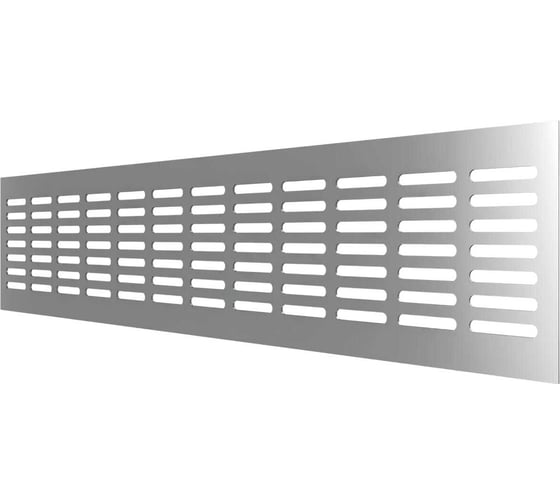 Алюминиевая вентиляционная решетка (100x400 мм; серебристая) VENTFAN.RU RA1040 silver 1