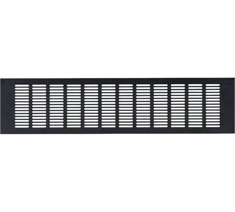 Алюминиевая вентиляционная решетка (100x400 мм; черная) VENTFAN.RU RA1040 black