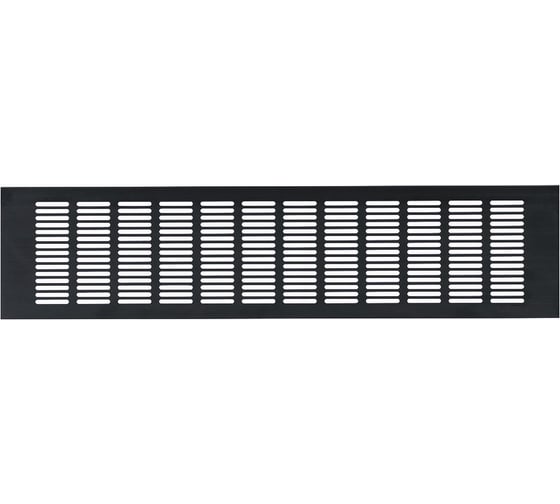 Алюминиевая вентиляционная решетка (100x400 мм; черная) VENTFAN.RU RA1040 black