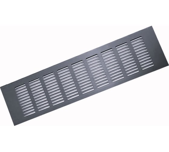 Алюминиевая вентиляционная решетка (80x400 мм; черная) VENTFAN.RU RA840 black 1