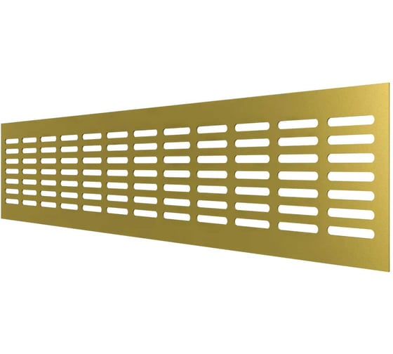 Алюминиевая вентиляционная решетка (80x500 мм; золотистая) VENTFAN.RU RA850 gold