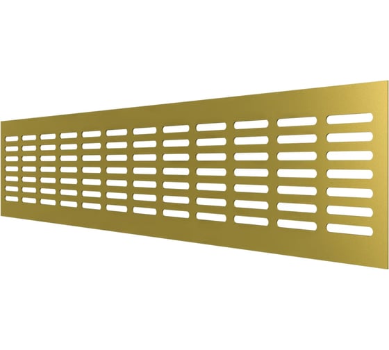 Алюминиевая вентиляционная решетка (120x500 мм; золотистая) VENTFAN.RU RA1250 gold
