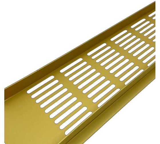 Алюминиевая вентиляционная решетка (120x500 мм; золотистая) VENTFAN.RU RA1250 gold
