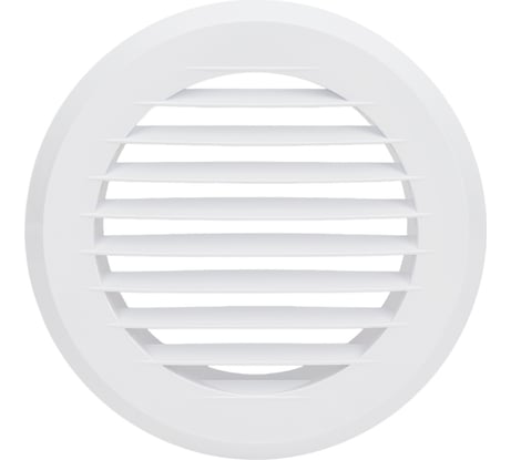 Решетка  пластмассовая круглая с фланцем (d=125 мм; 170х170х40 мм) Эвент ПКР 170/125