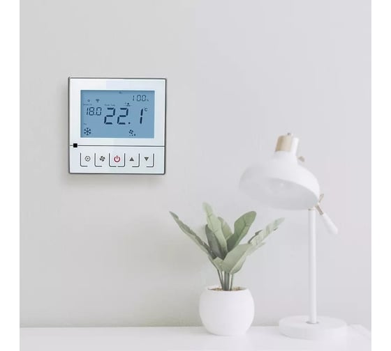 Термостат FC 221-3AO2DO на 24В белый Touch screen MOHLENHOFF FC221-3AO2DO-1