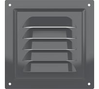 Решетка вентиляционная ERA МЭ сетка, 150x150 мм, окрашенная сталь Gray 1515МЭ Gray
