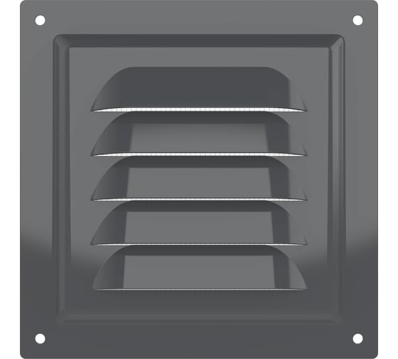 Решетка вентиляционная ERA МЭ сетка 125x125 мм, окрашенная сталь Gray 1212МЭ Gray