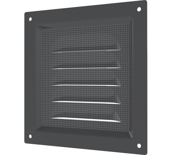 Решетка вентиляционная ERA МЭ сетка 125x125 мм, окрашенная сталь Gray 1212МЭ Gray
