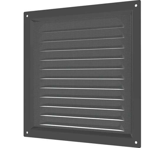 Решетка вентиляционная ERA МЭ сетка 200x200 окрашенная сталь Gray 2020МЭ Gray