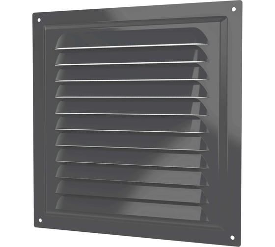 Решетка вентиляционная ERA МЭ сетка 200x200 окрашенная сталь Gray 2020МЭ Gray