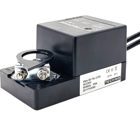 Электропривод реверсивный TECHNO 04AF/24V, 4Nm, 0-10V, 1SPDT, 24AC/DC 100411 1