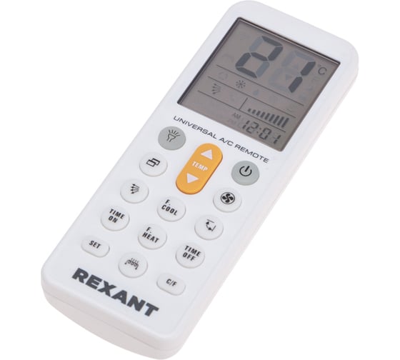 Пульт универсальный для кондиционеров REXANT RX-102AII 38-0105