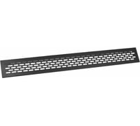 Решетка вентиляционная GTV 484x60MM, цвет черный ( упаковка 25 шт) KK-W60800-M2